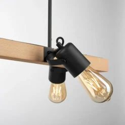 Suspension Leuchten-Direkt CANOP Écru, Noir, 4 lumières
