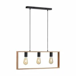 Suspension Leuchten-Direkt FRANKY Noir, 3 lumières
