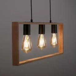Suspension Leuchten-Direkt FRANKY Noir, 3 lumières