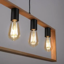 Suspension Leuchten-Direkt FRANKY Noir, 5 lumières