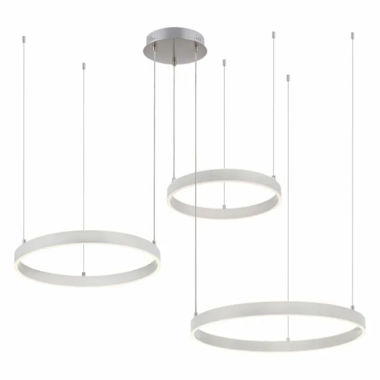 Suspension Leuchten-Direkt LILLUTI LED Argenté, 2 lumières, Télécommandes