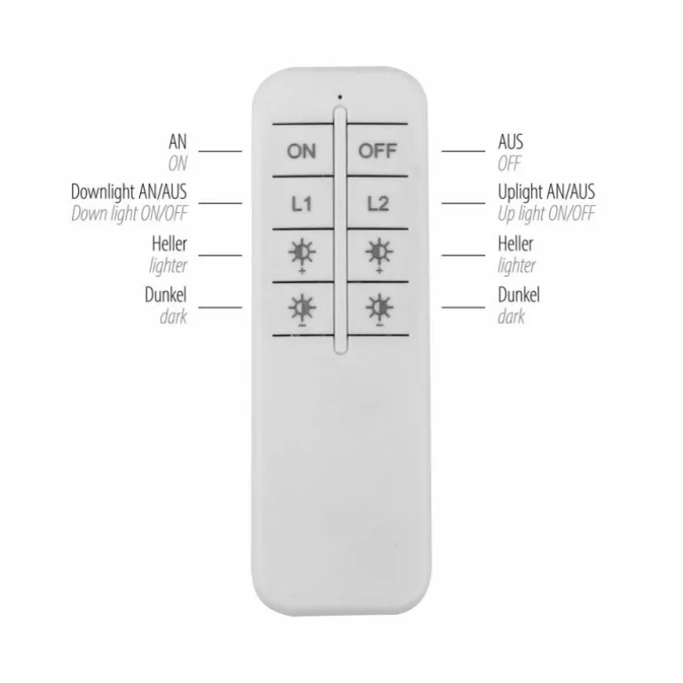 Suspension Leuchten-Direkt LILLUTI LED Argenté, 2 lumières, Télécommandes