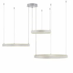 Suspension Leuchten-Direkt LILLUTI LED Argenté, 2 lumières, Télécommandes