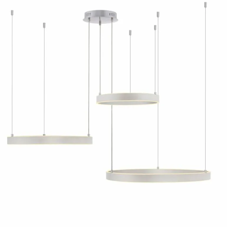 Suspension Leuchten-Direkt LILLUTI LED Argenté, 2 lumières, Télécommandes