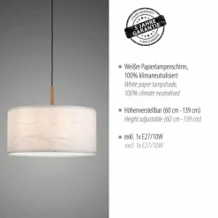 Suspension Leuchten-Direkt GREEN SOFIE Écru, Noir, 1 lumière