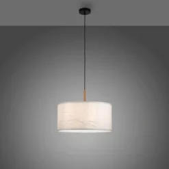 Suspension Leuchten-Direkt GREEN SOFIE Écru, Noir, 1 lumière