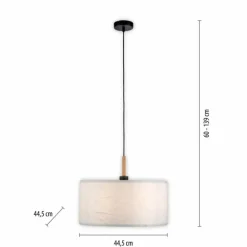 Suspension Leuchten-Direkt GREEN SOFIE Écru, Noir, 1 lumière