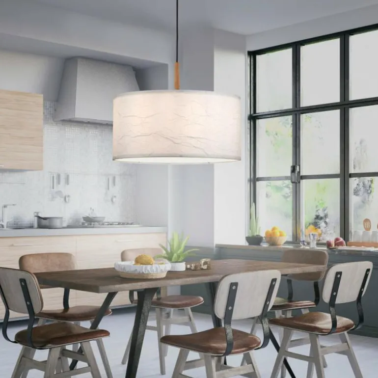 Suspension Leuchten-Direkt GREEN SOFIE Écru, Noir, 1 lumière