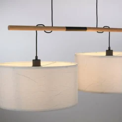 Suspension Leuchten-Direkt GREEN SOFIE Écru, Noir, 2 lumières