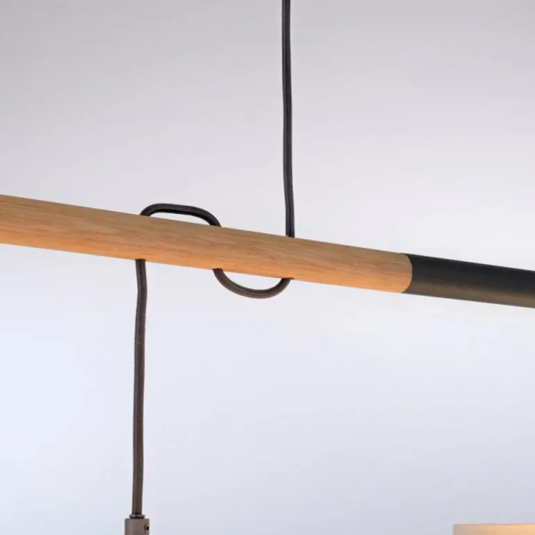 Suspension Leuchten-Direkt GREEN SOFIE Écru, Noir, 2 lumières