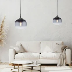 Suspension Leuchten-Direkt ZEA Noir, 1 lumière