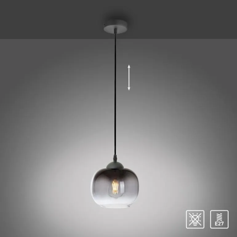 Suspension Leuchten-Direkt ZEA Noir, 1 lumière