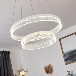 Suspension Lezha LED Blanc, 2 lumières