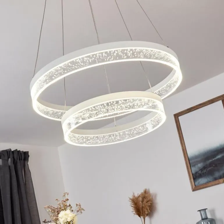 Suspension Lezha LED Blanc, 2 lumières