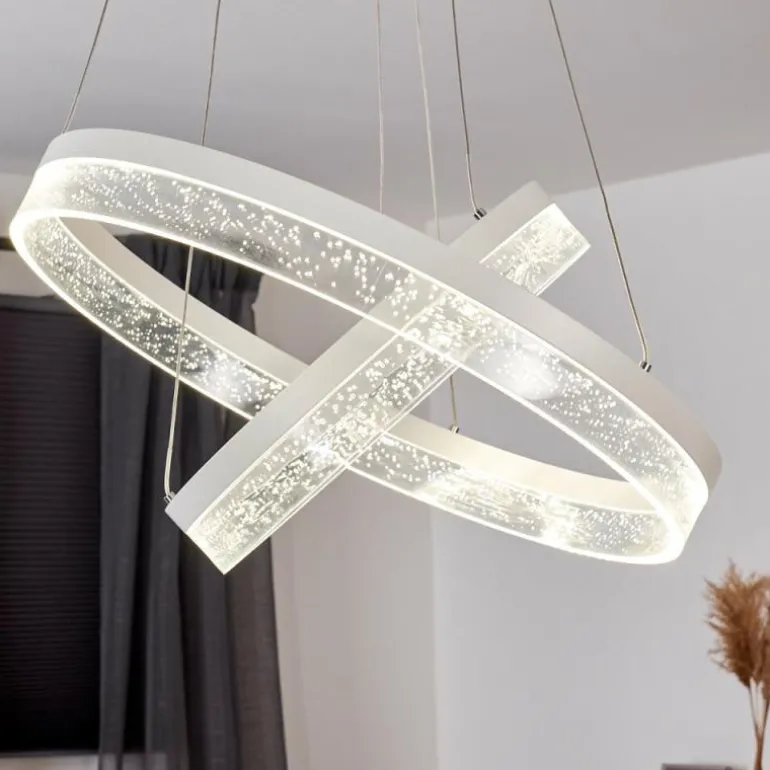 Suspension Lezha LED Blanc, 2 lumières