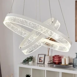 Suspension Lezha LED Blanc, 2 lumières