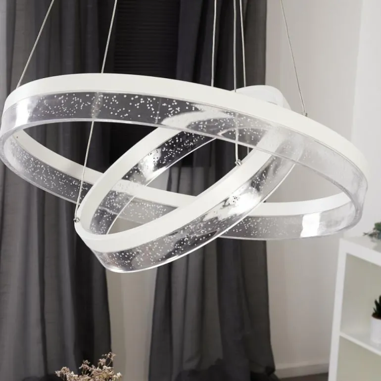 Suspension Lezha LED Blanc, 2 lumières
