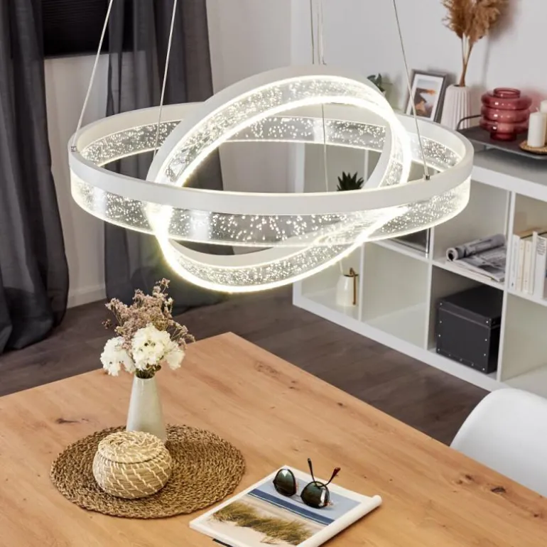 Suspension Lezha LED Blanc, 2 lumières