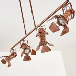 Suspension Lichinga Rouille, 4 lumières