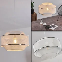 Suspension Limassol Blanc, 1 lumière