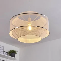 Suspension Limassol Blanc, 1 lumière