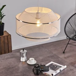 Suspension Limassol Blanc, 1 lumière