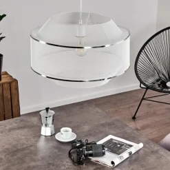 Suspension Limassol Blanc, 1 lumière