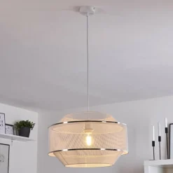 Suspension Limassol Blanc, 1 lumière