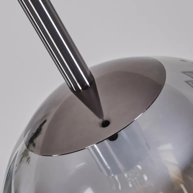 Suspension Loiulo Nickel mat, Argenté, 1 lumière