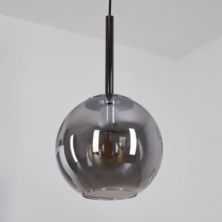 Suspension Loiulo Nickel mat, Argenté, 1 lumière