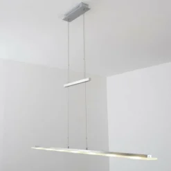 Suspension Lourdes LED Chrome, Nickel mat, 7 lumières