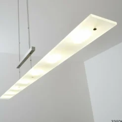 Suspension Lourdes LED Chrome, Nickel mat, 7 lumières