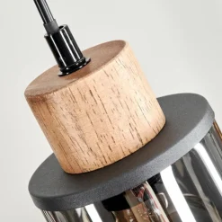 Suspension Loursin Noir, 6 lumières