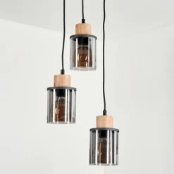 Suspension Loursin Noir, 3 lumières