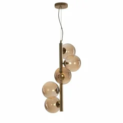Suspension Luce Design NEPTUN Laiton, 5 lumières