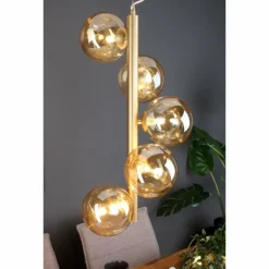 Suspension Luce Design NEPTUN Laiton, 5 lumières