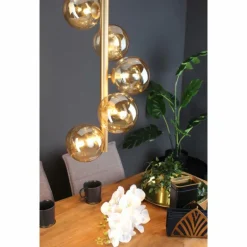 Suspension Luce Design NEPTUN Laiton, 5 lumières