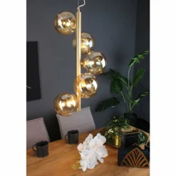 Suspension Luce Design NEPTUN Laiton, 5 lumières