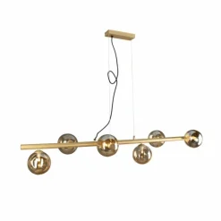 Suspension Luce Design NEPTUN Laiton, 6 lumières