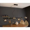 Suspension Luce Design NEPTUN Noir, 6 lumières