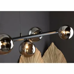 Suspension Luce Design NEPTUN Noir, 6 lumières