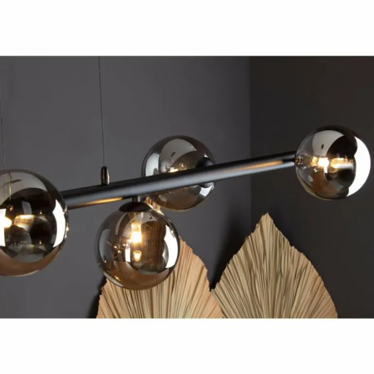 Suspension Luce Design NEPTUN Noir, 6 lumières