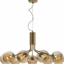 Suspension Luce Design NEPTUN Laiton, 9 lumières