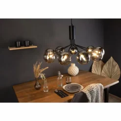 Suspension Luce Design NEPTUN Noir, 9 lumières