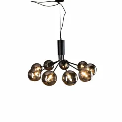 Suspension Luce Design NEPTUN Noir, 9 lumières