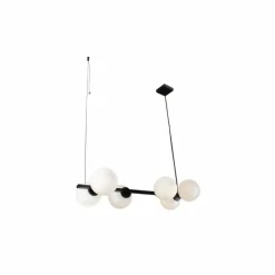 Suspension Luce Design PLUTO Noir, 6 lumières