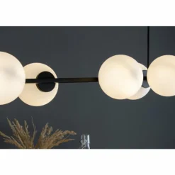 Suspension Luce Design PLUTO Noir, 6 lumières