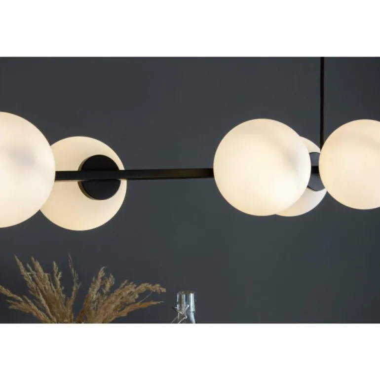 Suspension Luce Design PLUTO Noir, 6 lumières