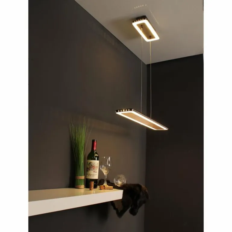 Suspension Luce Design Solaris LED Or, Noir, 1 lumière