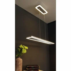 Suspension Luce Design Solaris LED Acier inoxydable, 1 lumière